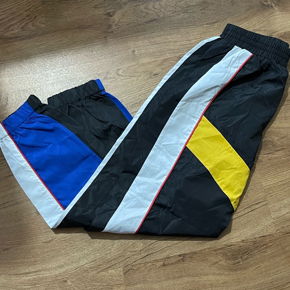 Windbreaker material sweats.